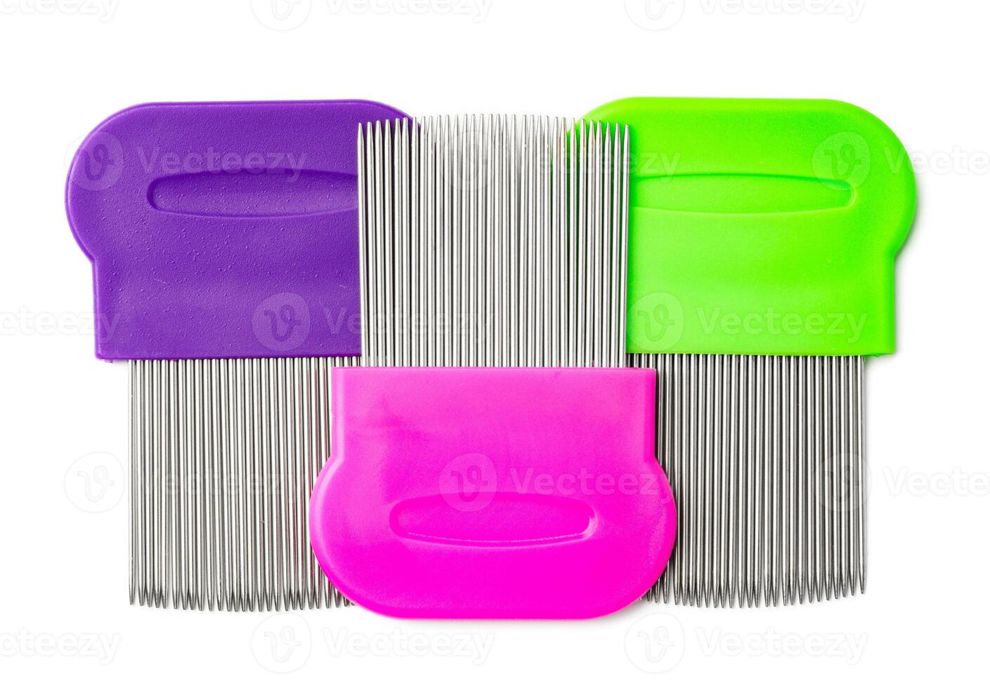 Multiple lice combs with multiple fine teeth for effective lice removal and scalp care photo