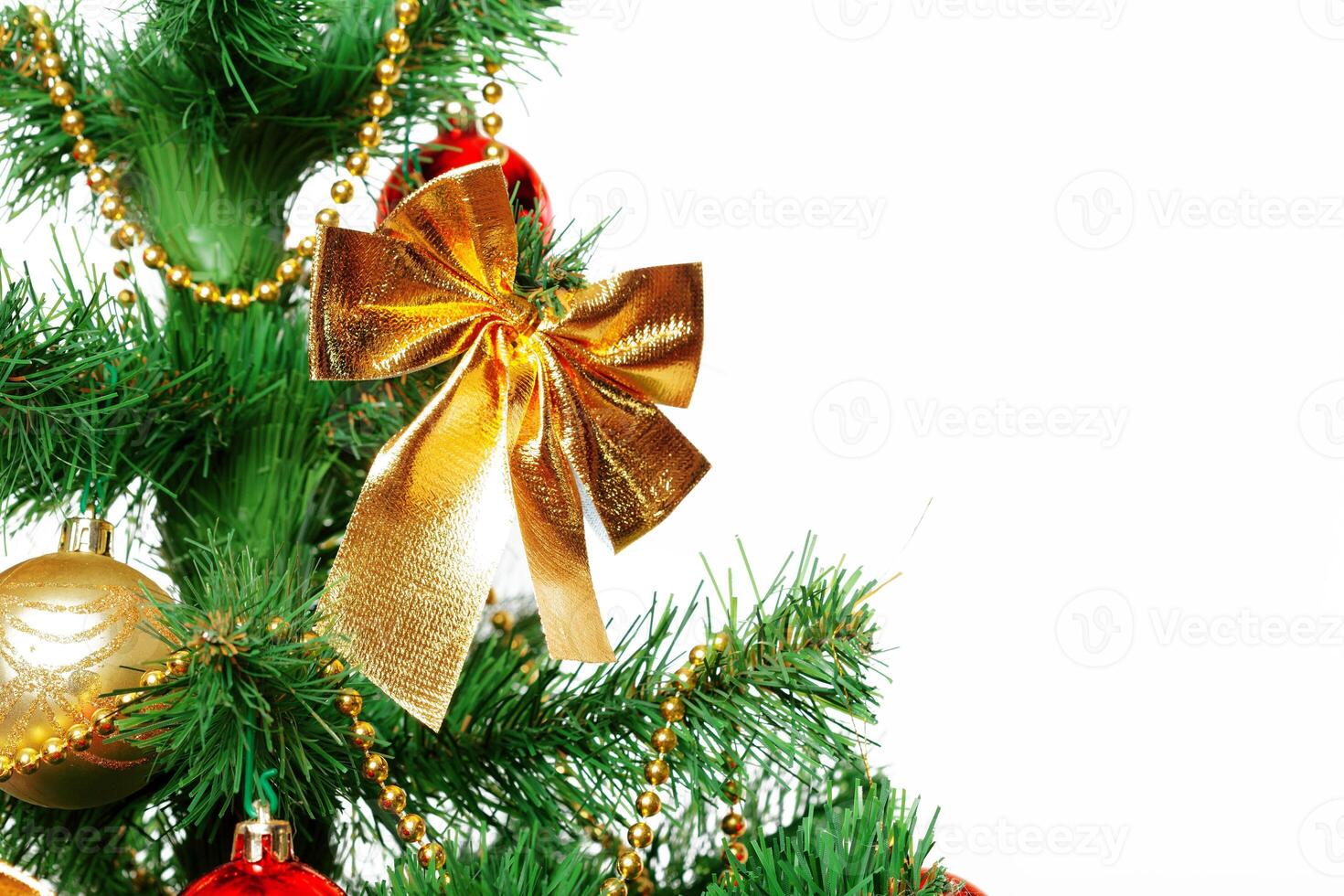 Christmas Tree isolated on white background photo