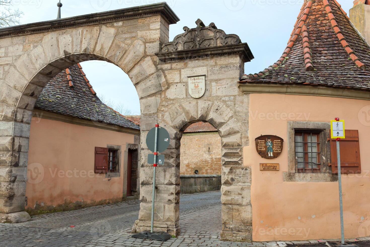 Castle tower of Rothenburg ob der Tauber photo