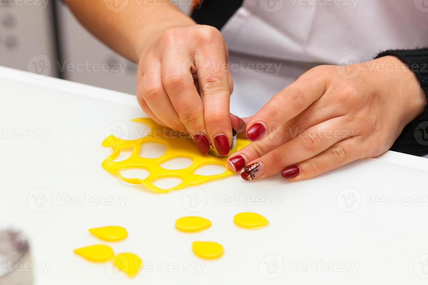 Figures of Halloween with fondant paste or sugar paste. photo