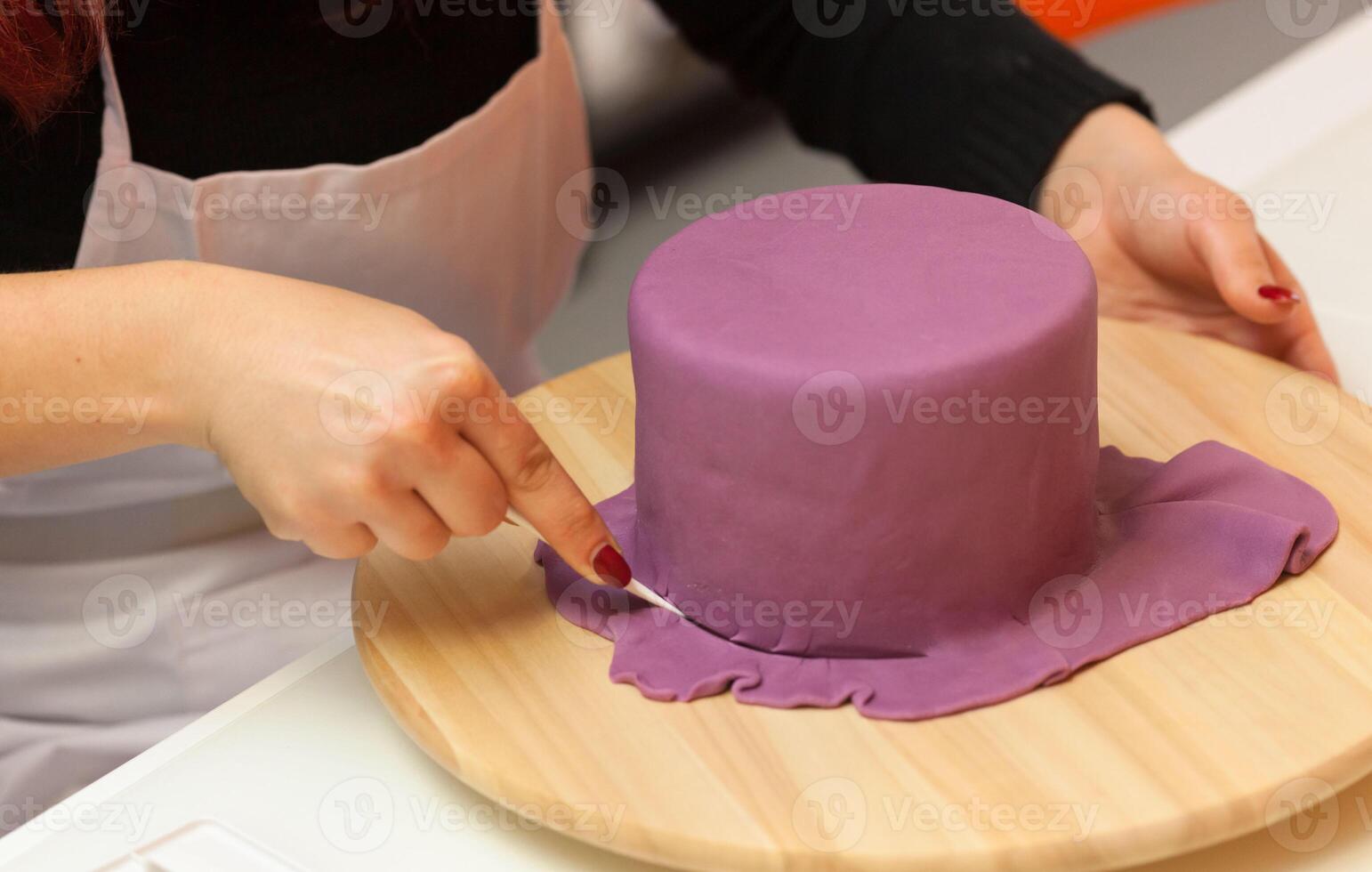 Figures of Halloween with fondant paste or sugar paste. photo