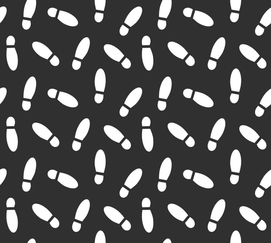 Seamless pattern of boot foot print vector