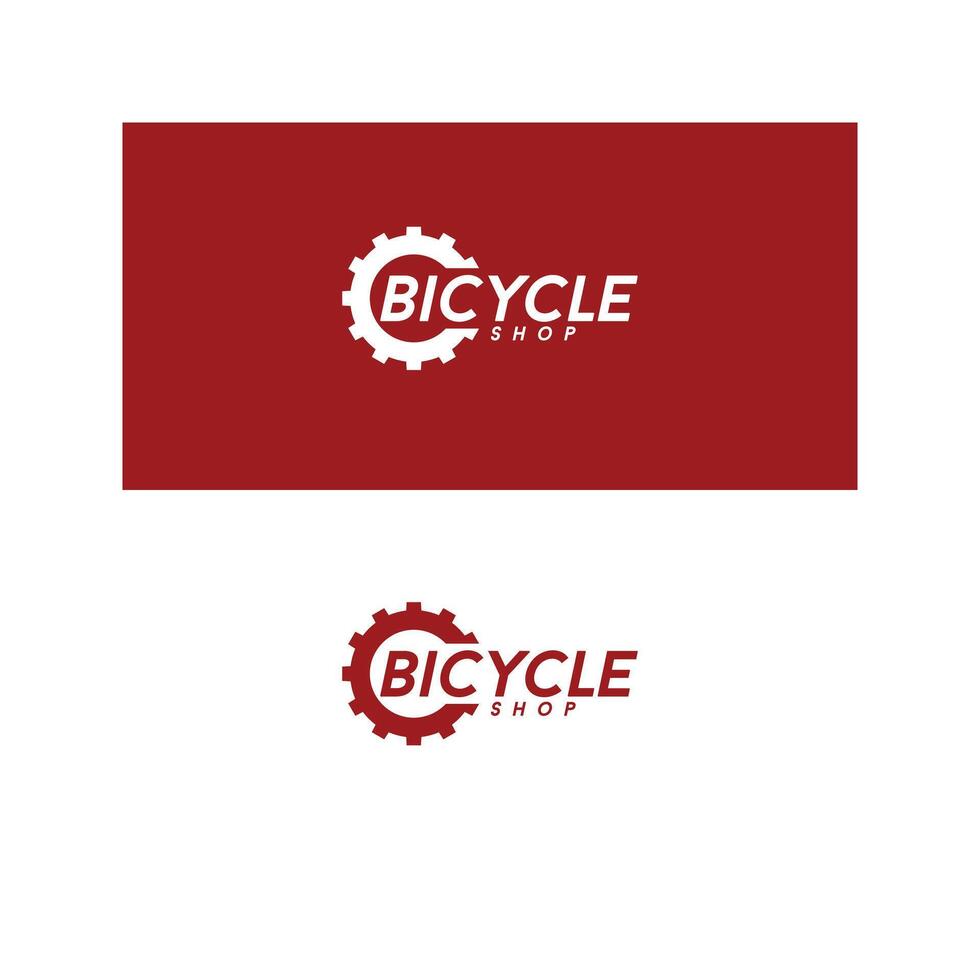 a red and white sign that says bicycle on it vector