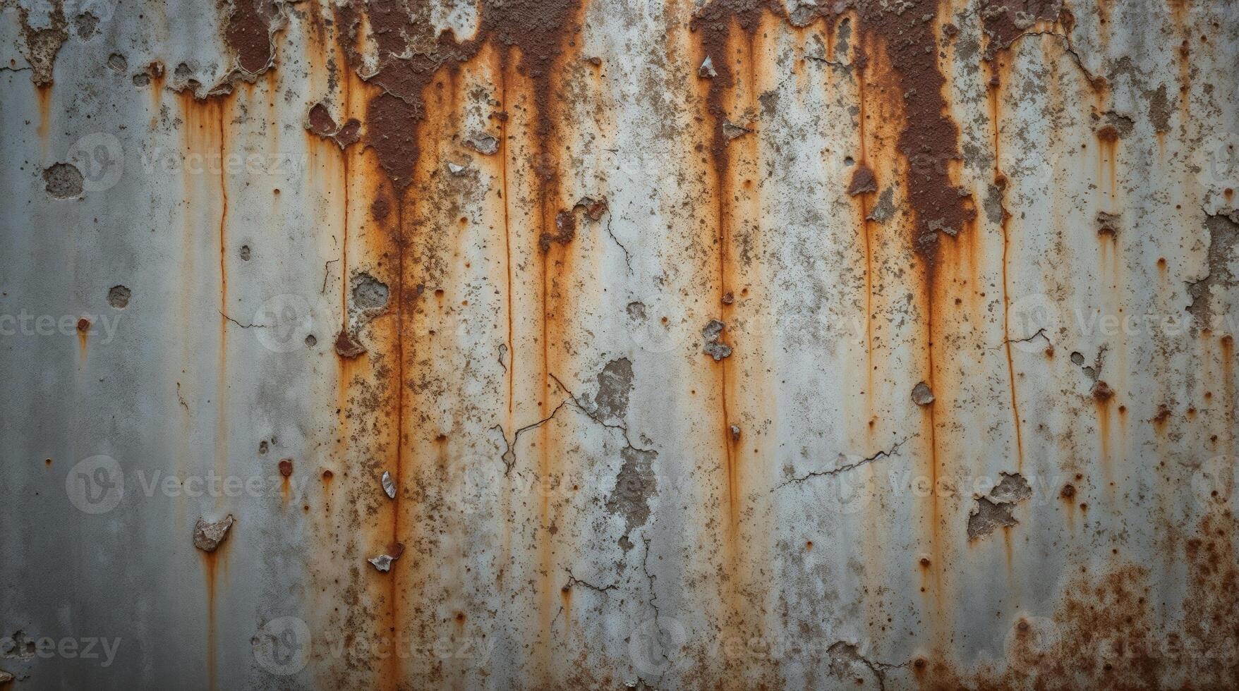 Close-up of rust-marked, corroded concrete texture photo