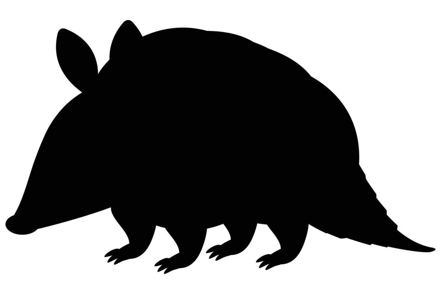 Armadillo Flat Icon Simple Illustration for Animal and Wildlife Designs vector