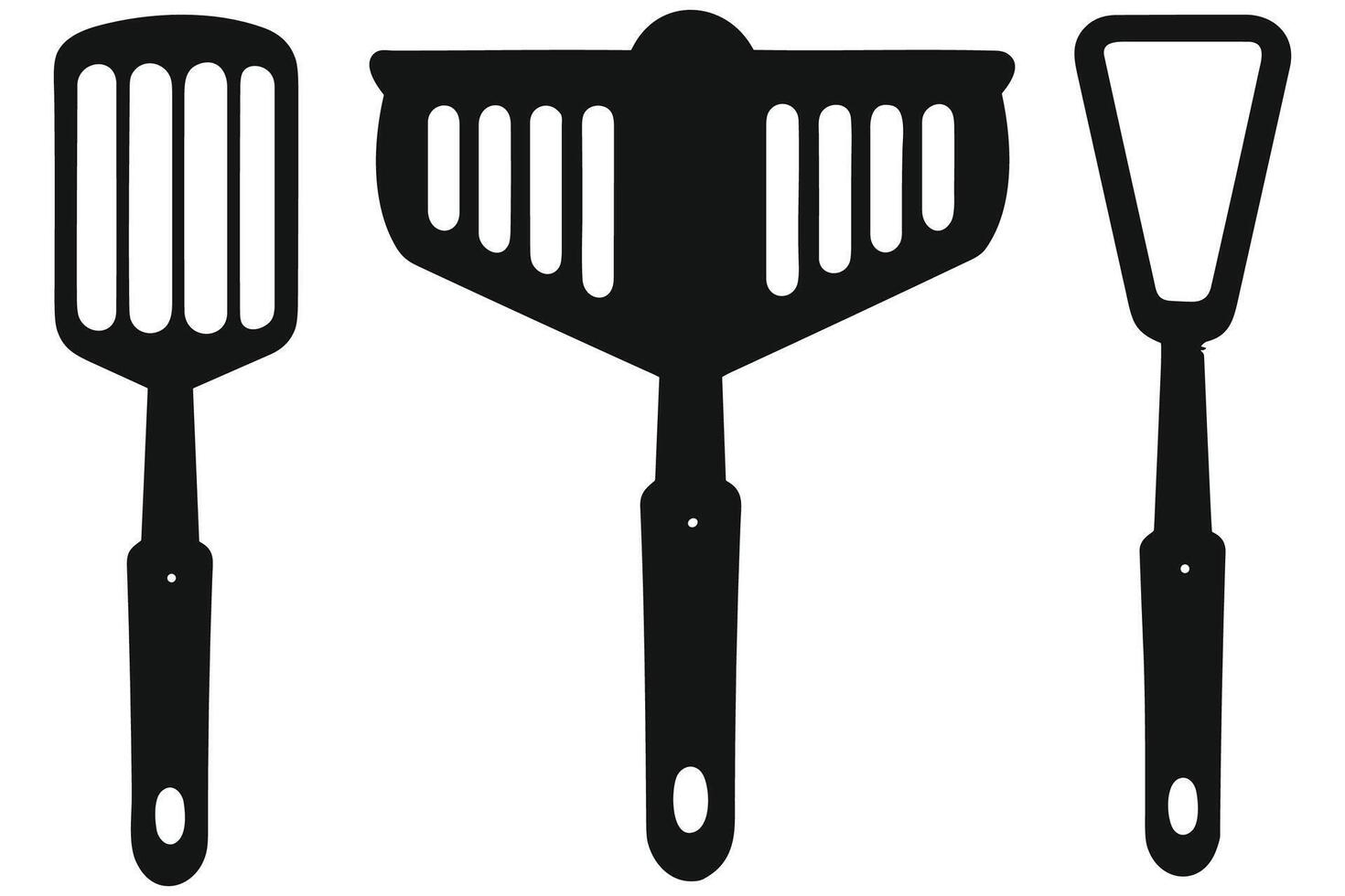 Big Hand-Drawn Collection of Kitchen Utensils Isolated on White Background vector