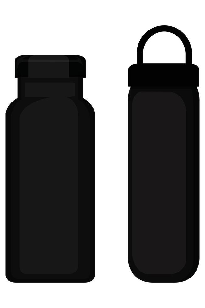 Bottle Icon Set Illustrations for Beverages, Containers, and Packaging vector