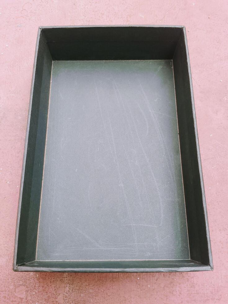 Blank Black Box For Product Placement photo