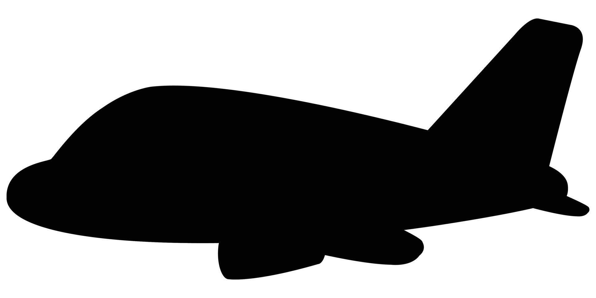 Airplane Silhouette Illustration for Travel and Aviation Designs vector