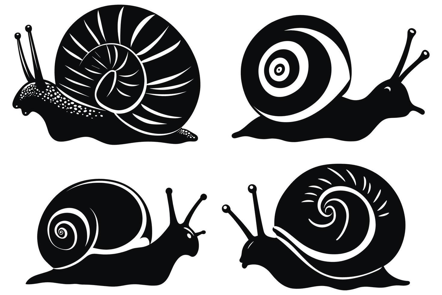 Grape Snail Logo Isolated Snail Illustration for Eco or Nature Themes vector
