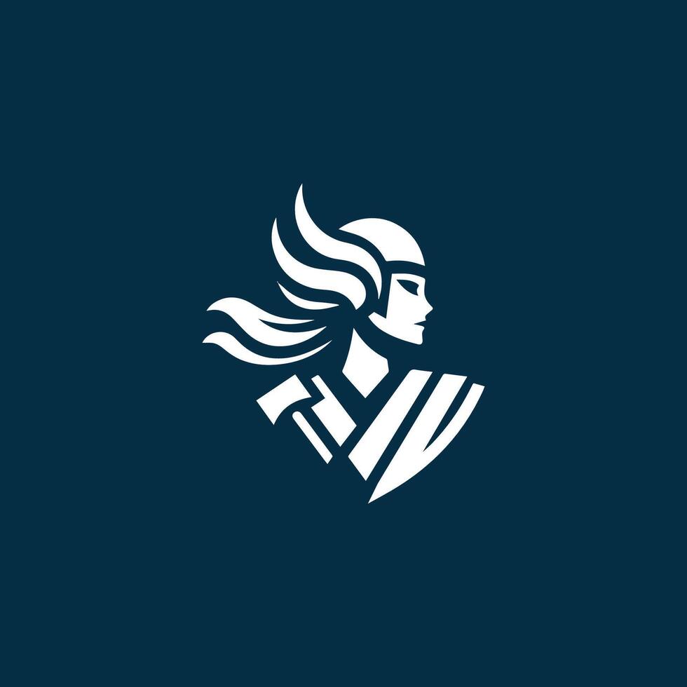 Brave Valkyrie Logo vector