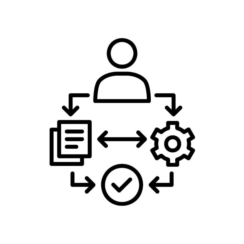 Onboarding icon for new employee training vector