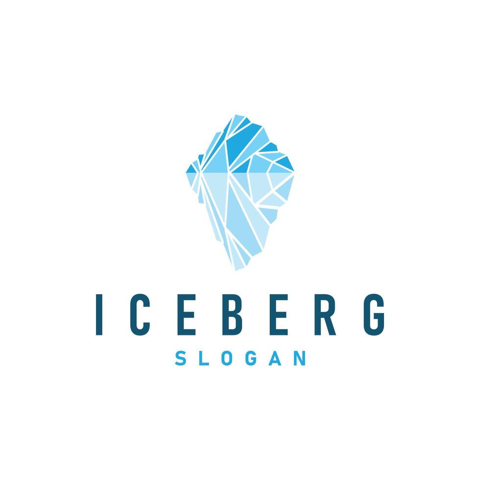 Iceberg Logo Design, Simple Symbol vector