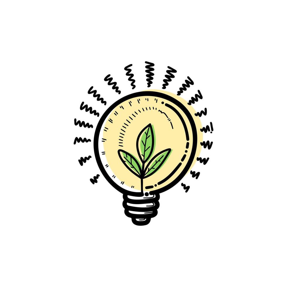 Lamp, bulb, idea icon illutration vector
