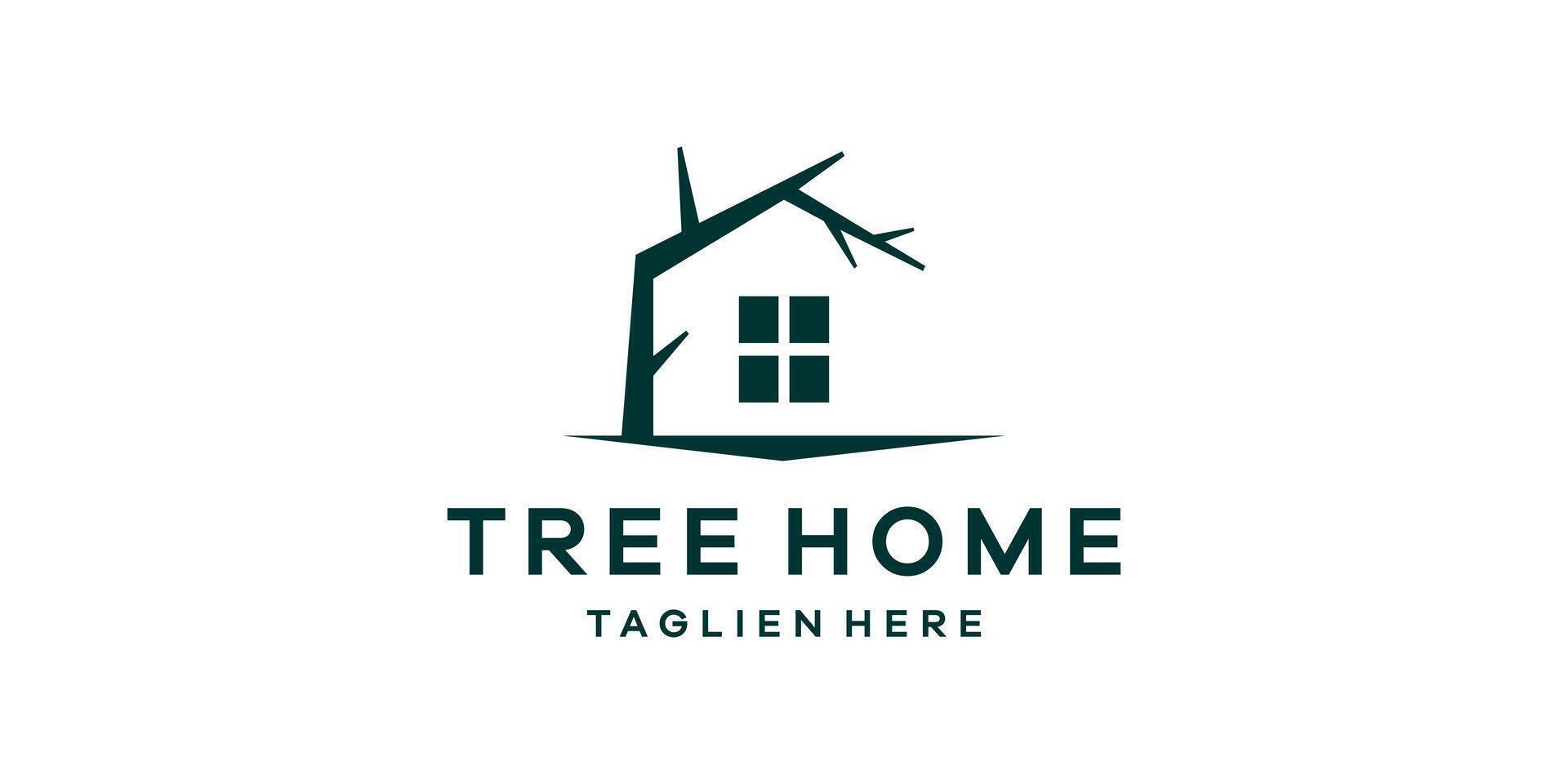 logo design green house, tree, home, silhouette logo design , icon, symbol, idea, creative. vector