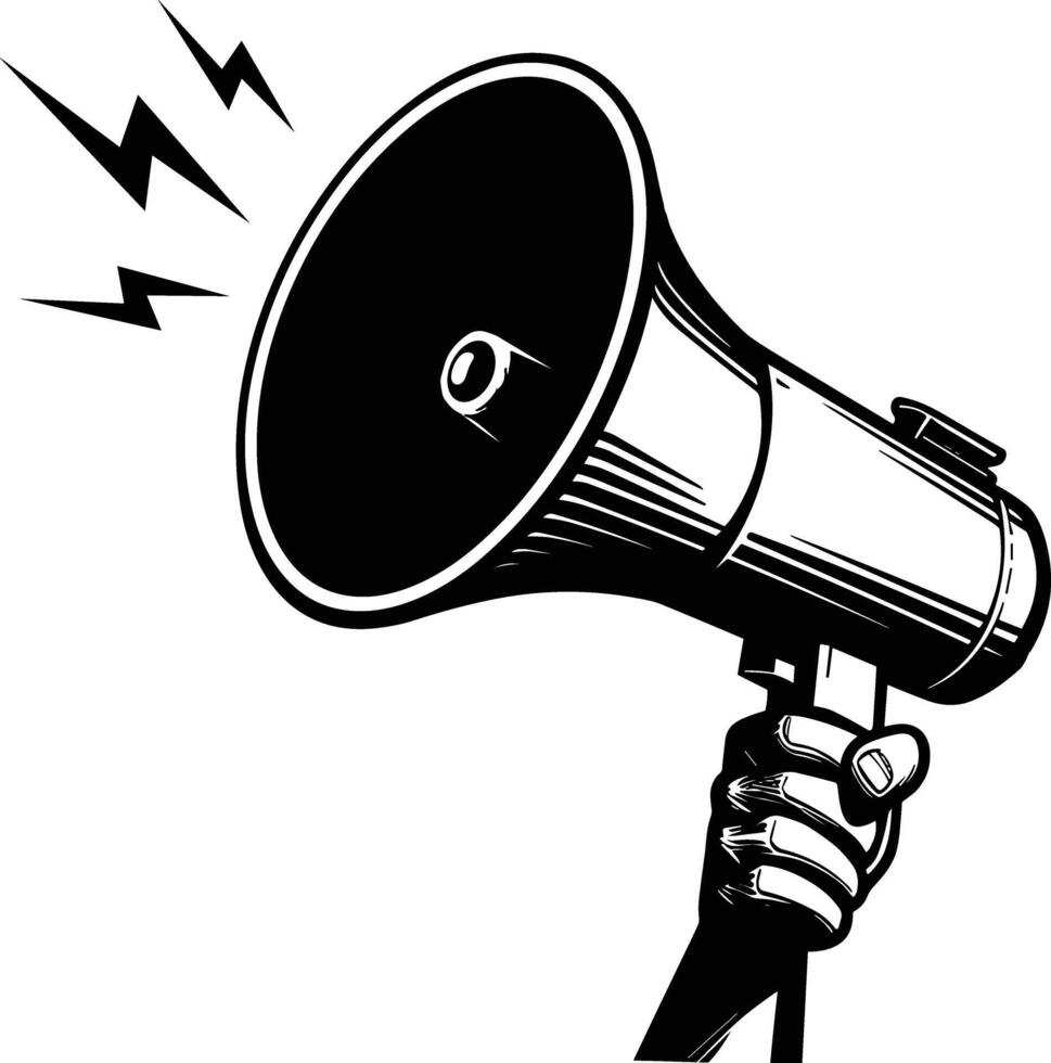 Megaphone illustrator design vector