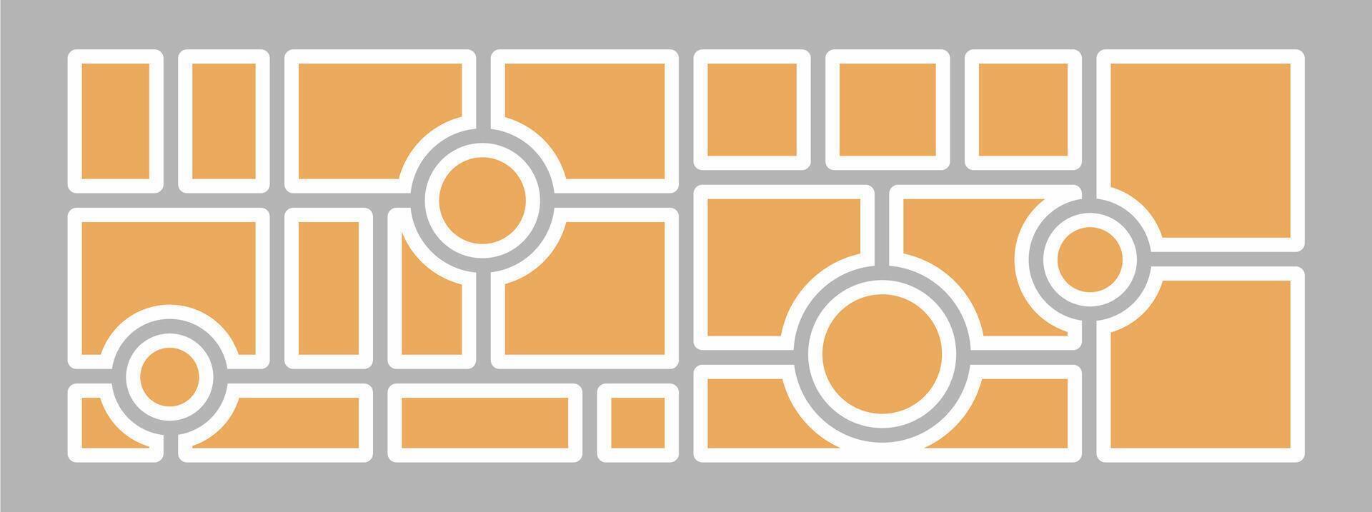 Collage photo frames set with text vector