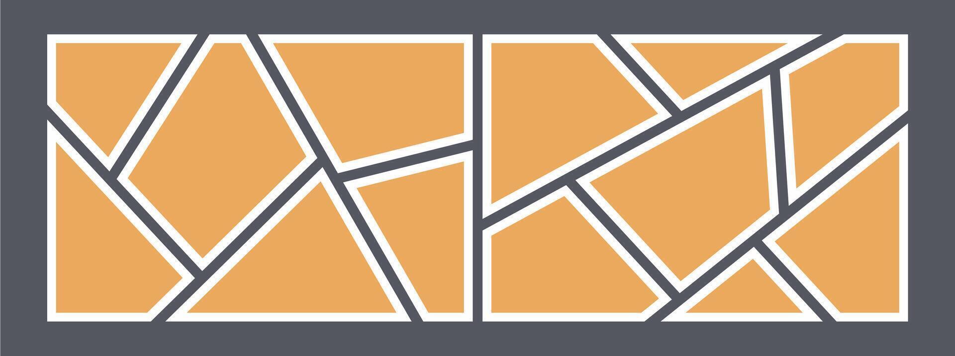 Collage grid photo effect vector