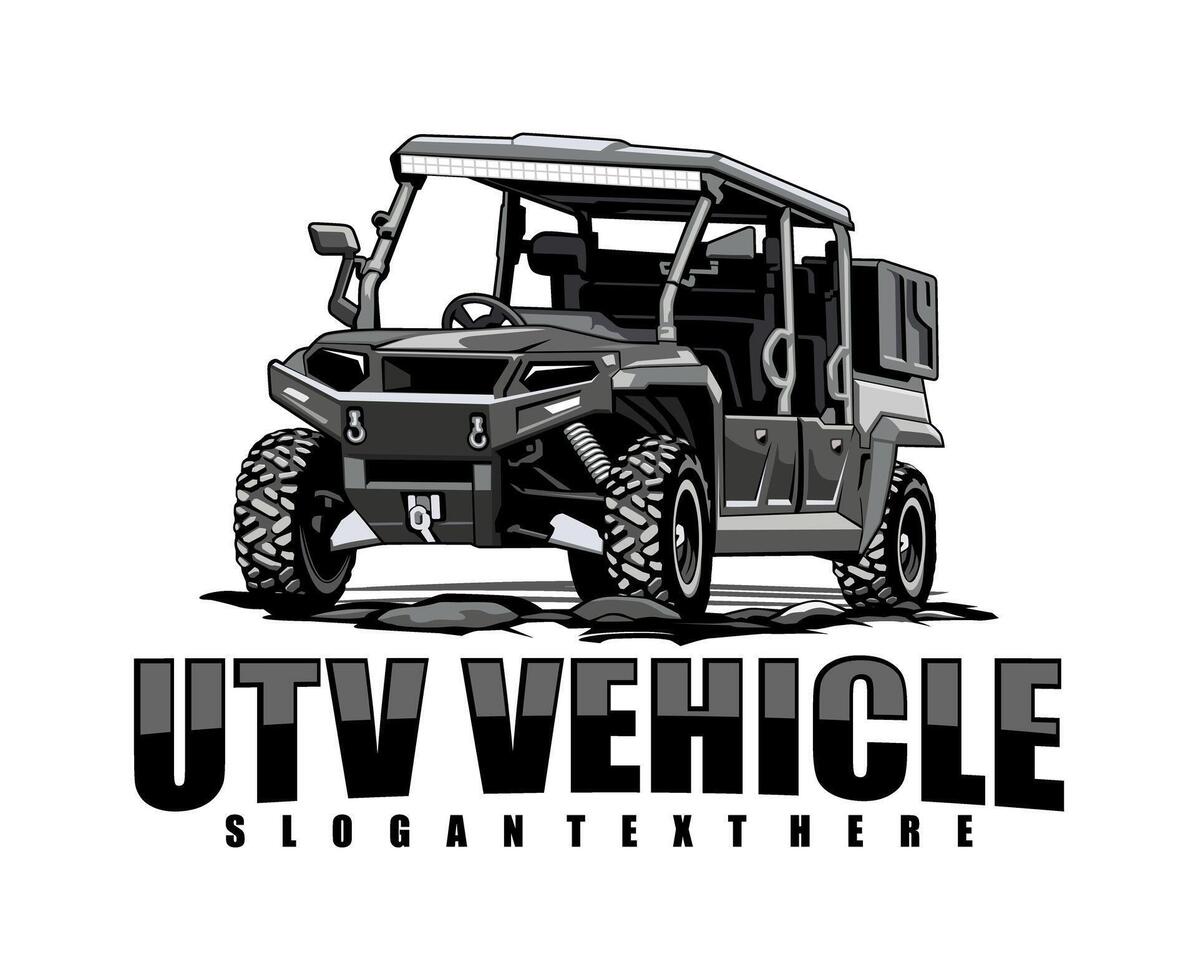UTV Logo Illustration Design vector