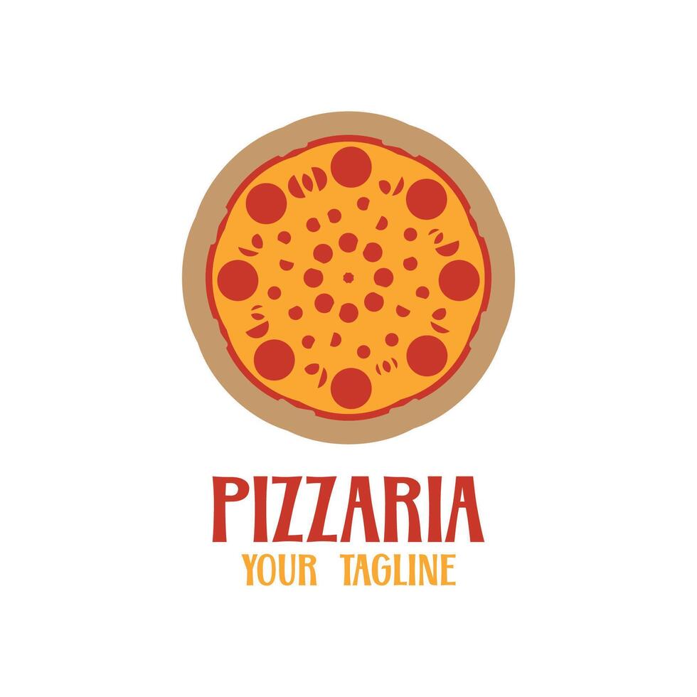 Colorful Pizza Logo Template vector
