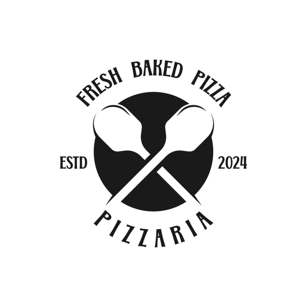 Pizza Logo Template Design, Emblem, Design Concept, Creative Symbol vector