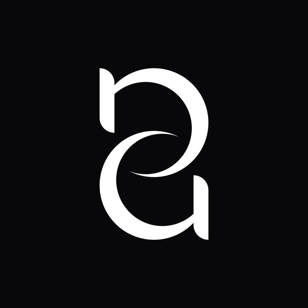 simple monogram of letter D AND G vector