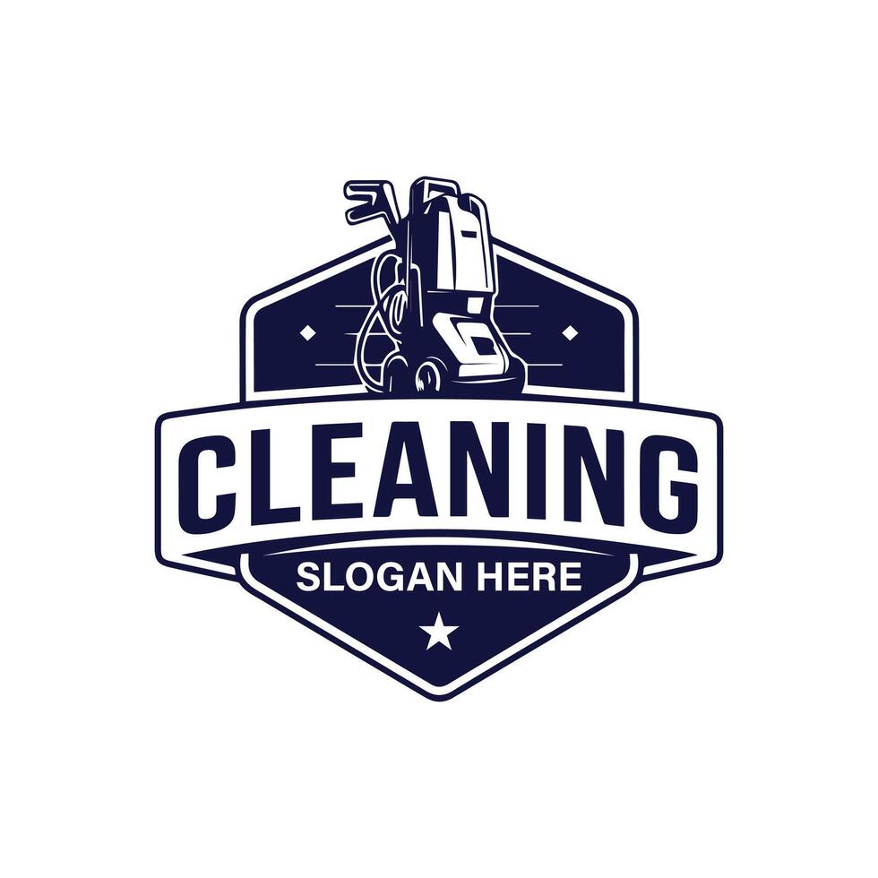 minimalist and company logo in adobe illustrator cleaning and maintenance logo for your company vector