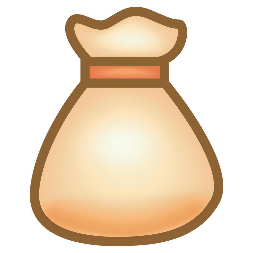Money bag on white background vector