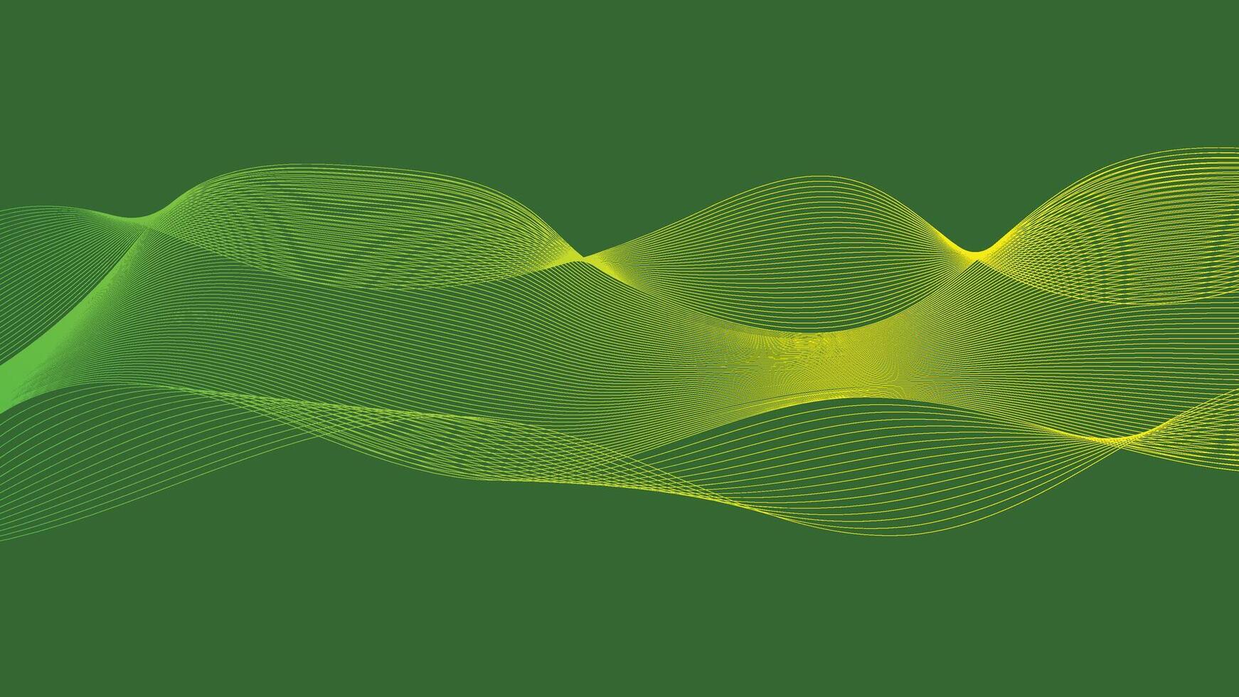 Abstract Symphony in Green vector