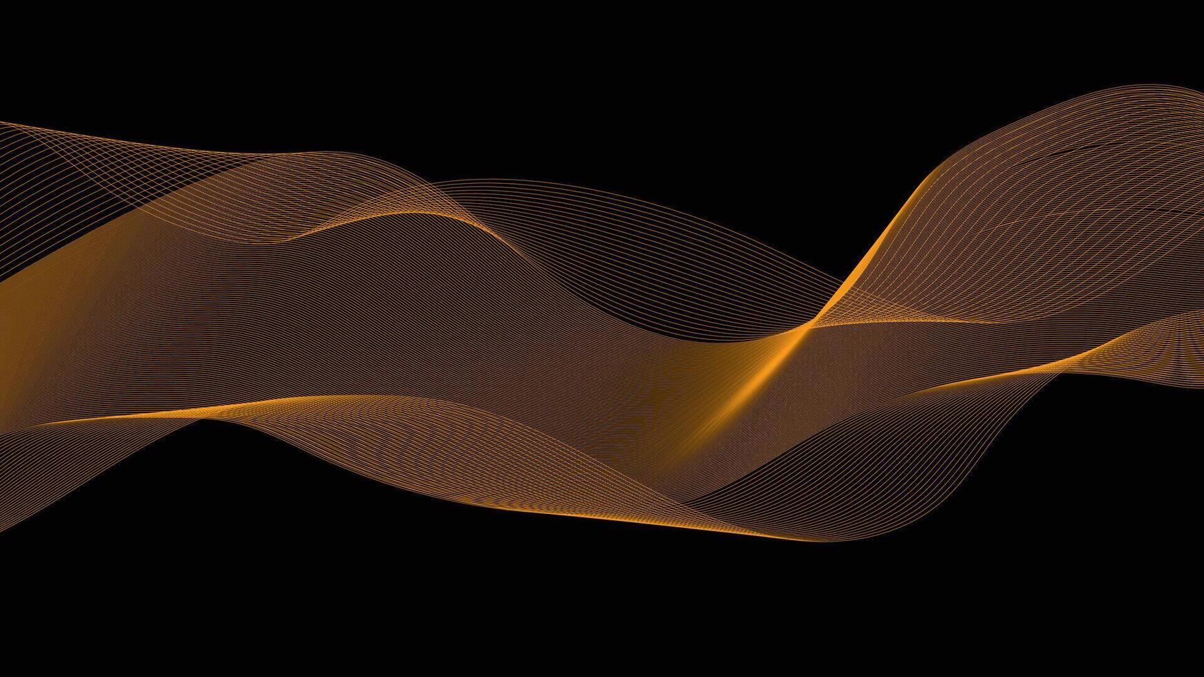 Golden Wave design vector