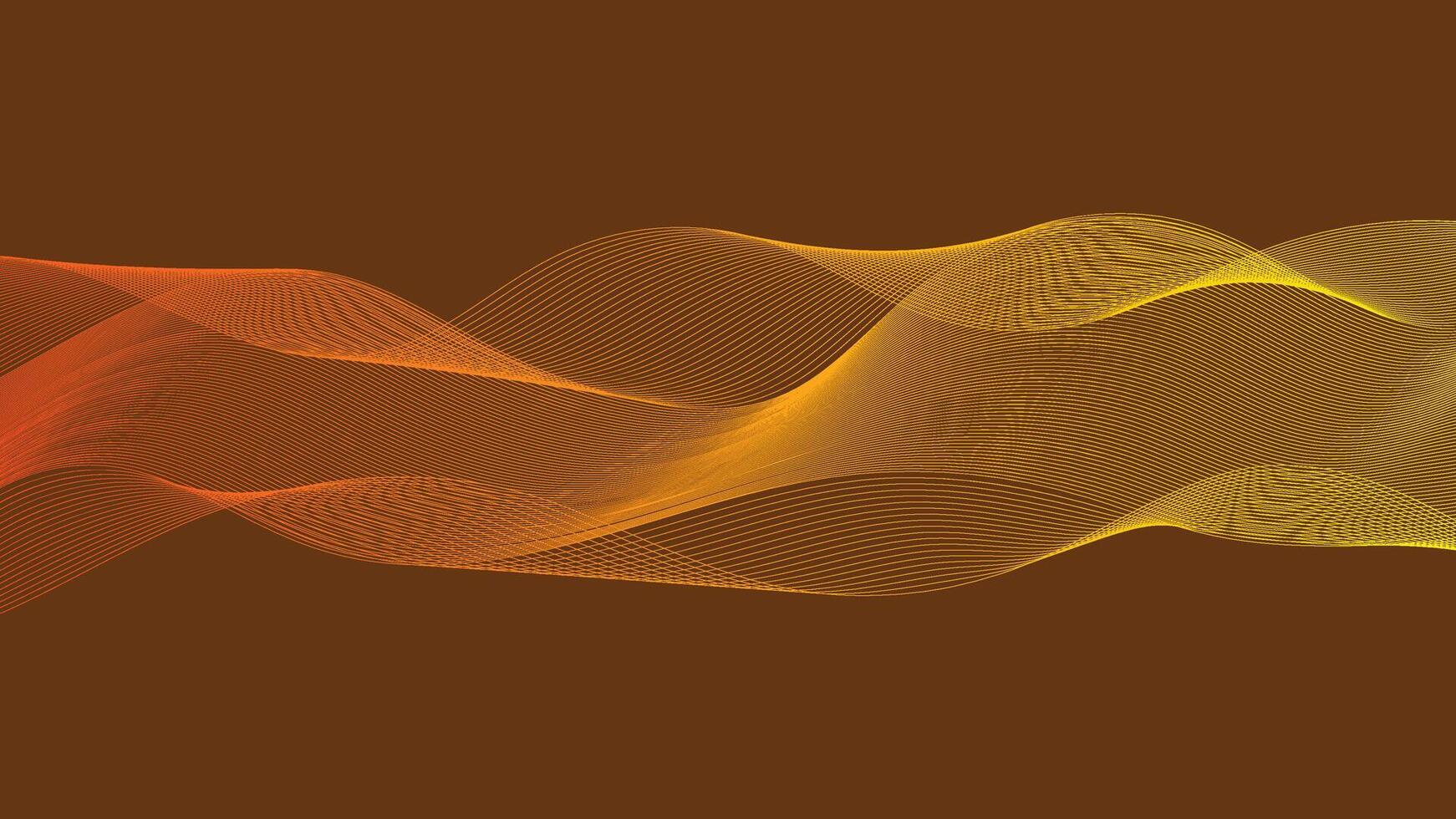 Abstract Symphony in Gold vector