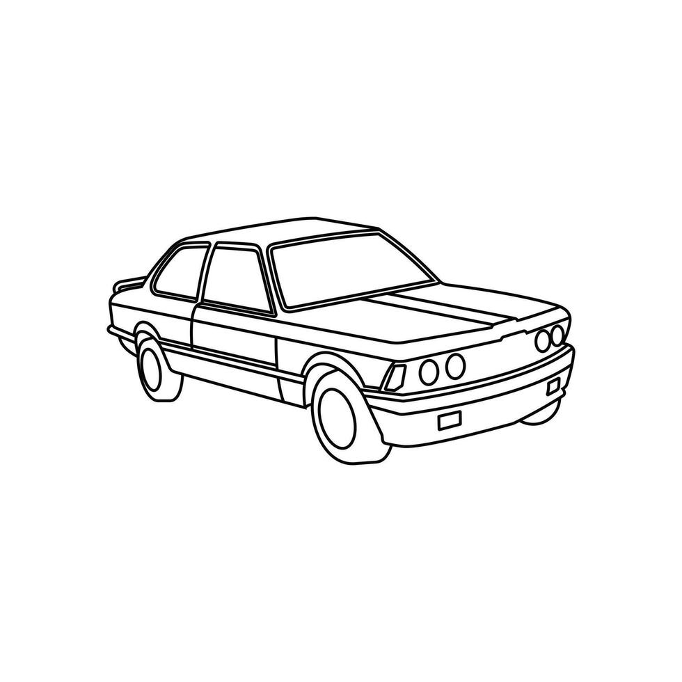 Car automotive line style design template, suitable for your brand, company, and etc vector