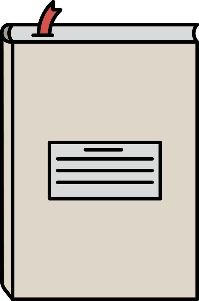 notepad with bookmarks notebook vector