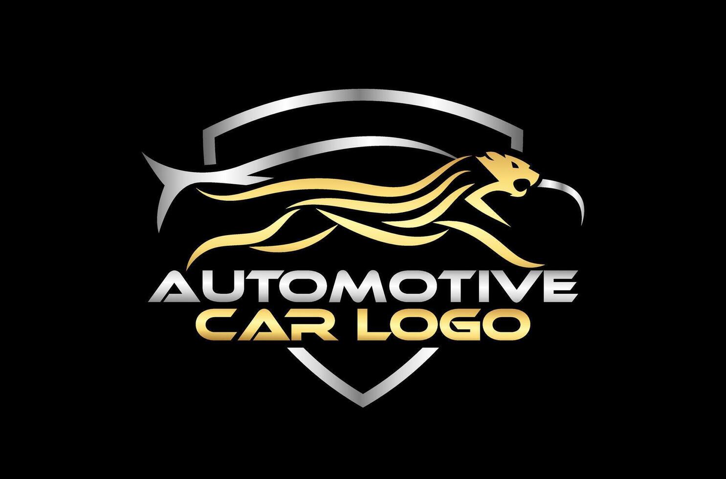 Luxurious Automotive Chetah Speed Sports Car Logo Design Icon Symbol Illustrations multifunctional logo that can used in many car auto business companies and services vector