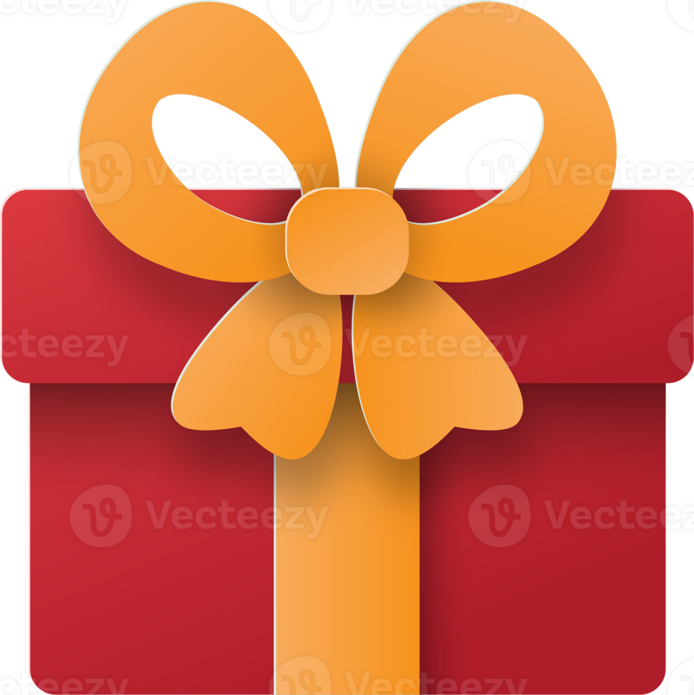 Red gift box png