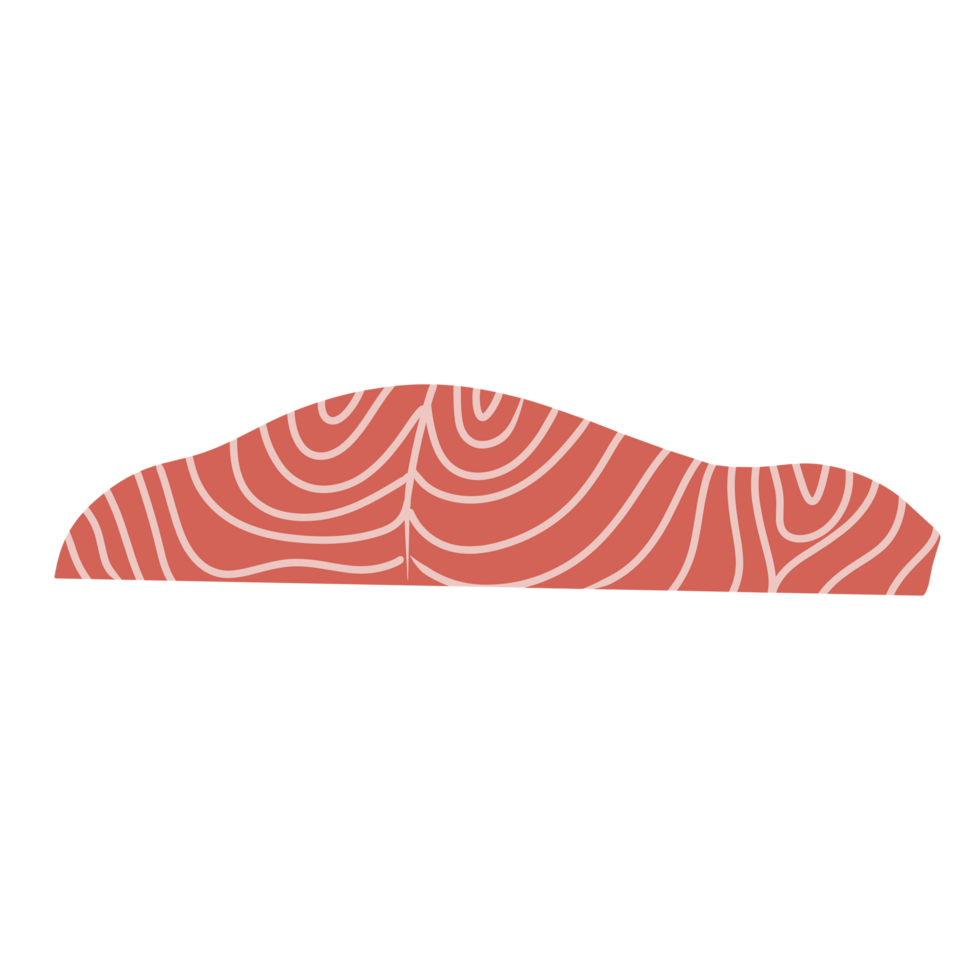 A piece of slice salmon png