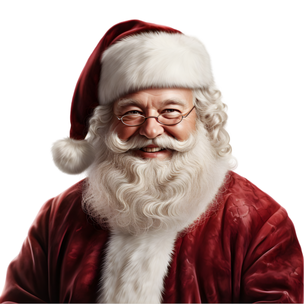 Smiling Santa Claus Portrait png