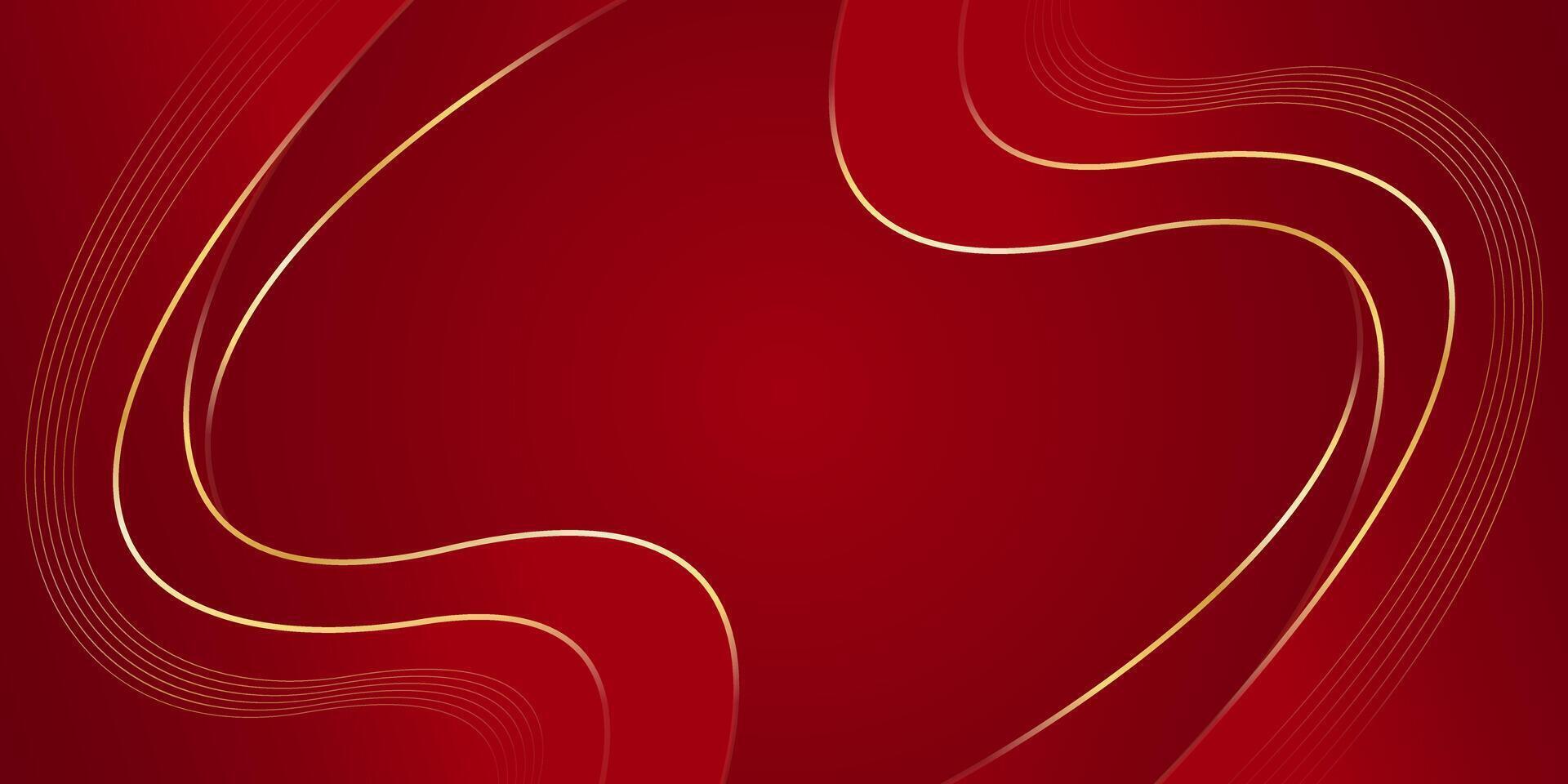 Abstract red Luxury wave background. Wallpaper vector