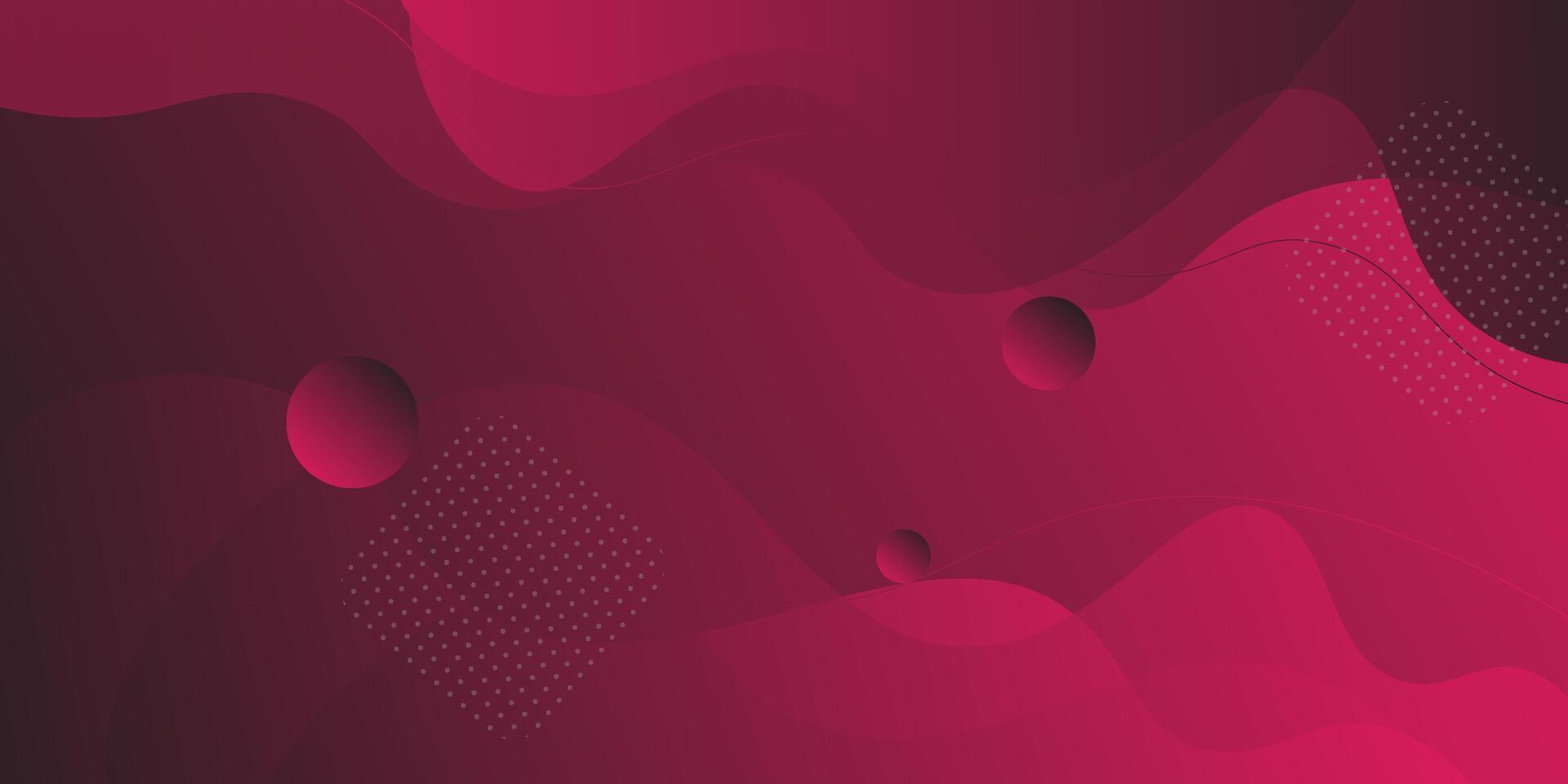 Dark pink abstract background with simple wavy shapes. Fresh and bright design. Popular and modern with 3d shadow concept. eps10 vector