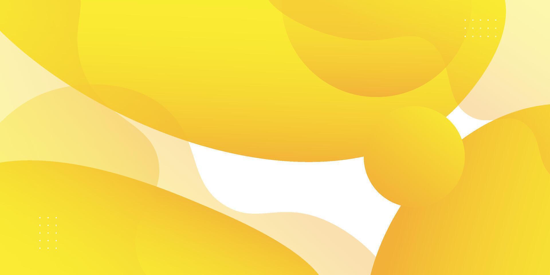 Bright and colorful abstract yellow wave background. Fluid color design. Fluid shape composition. Eps10. vector