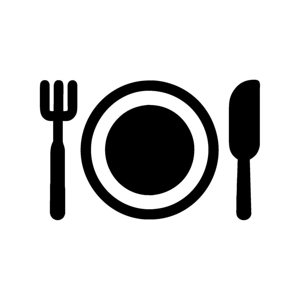 knife and fork icon vector