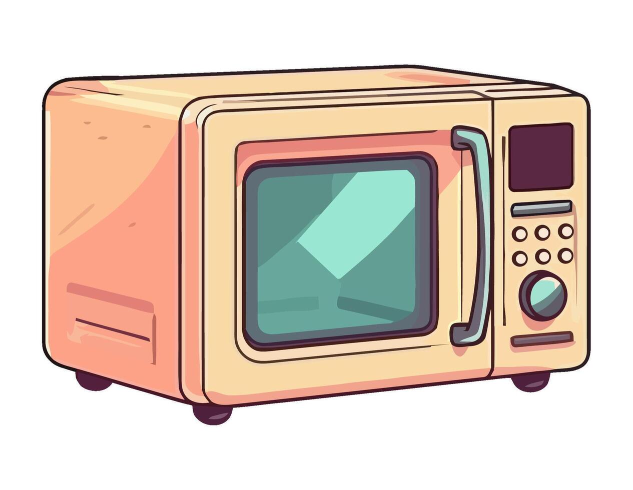 microwave appliance for cooking icon isolated vector