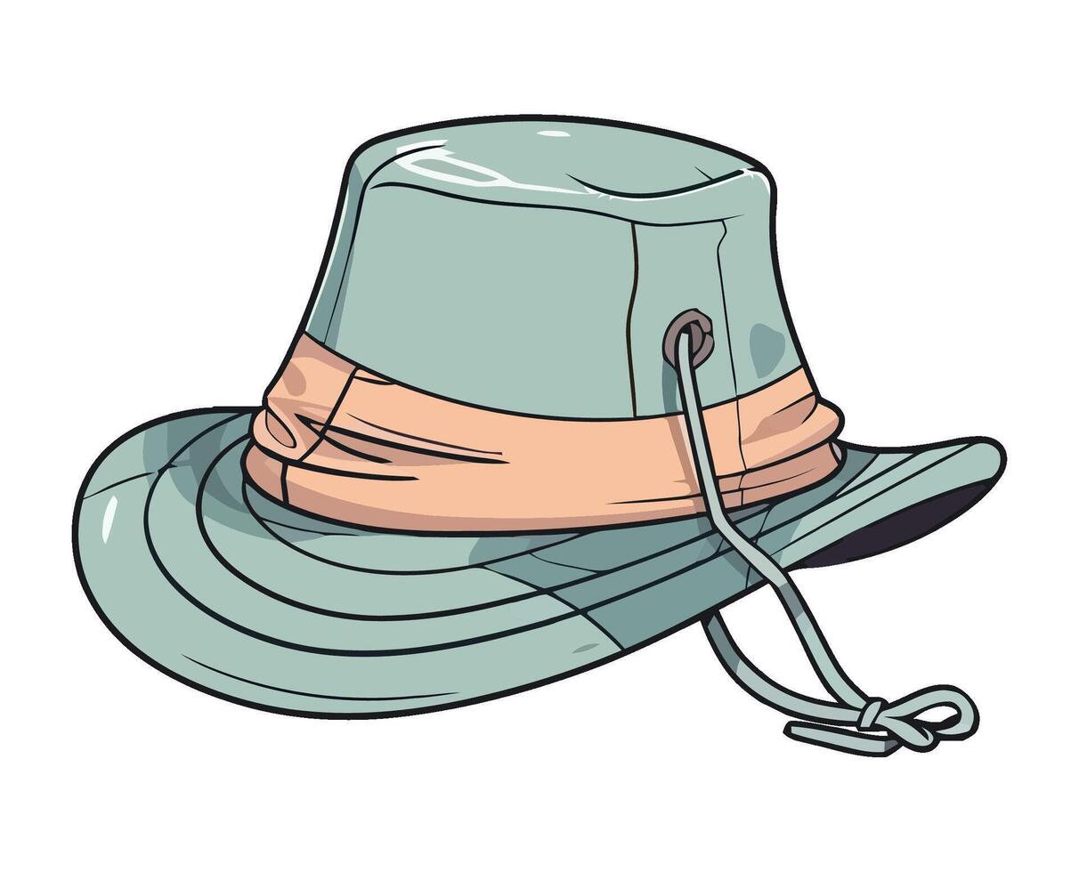 explorer cap accessory icon isolated vector