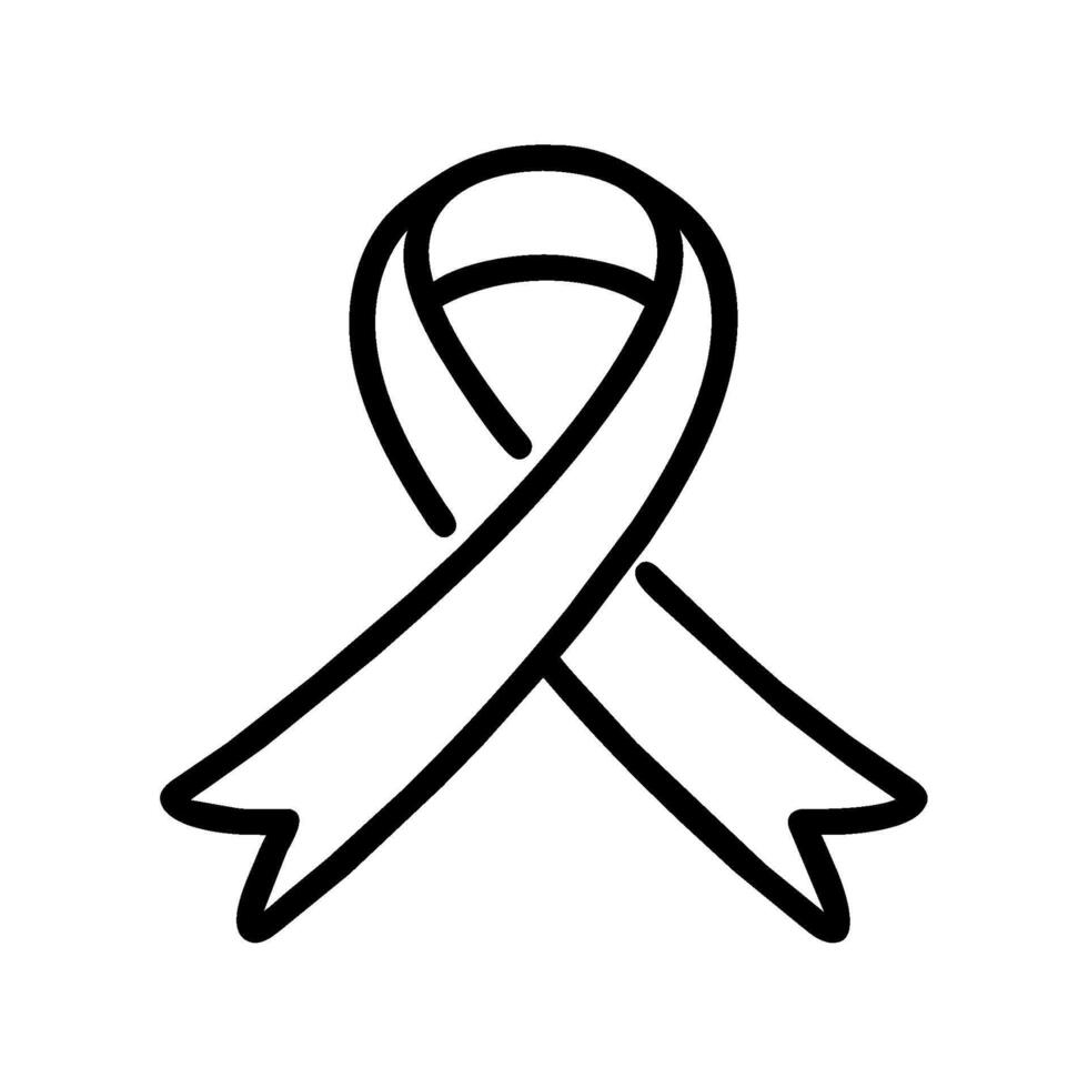 support ribbon icon vector