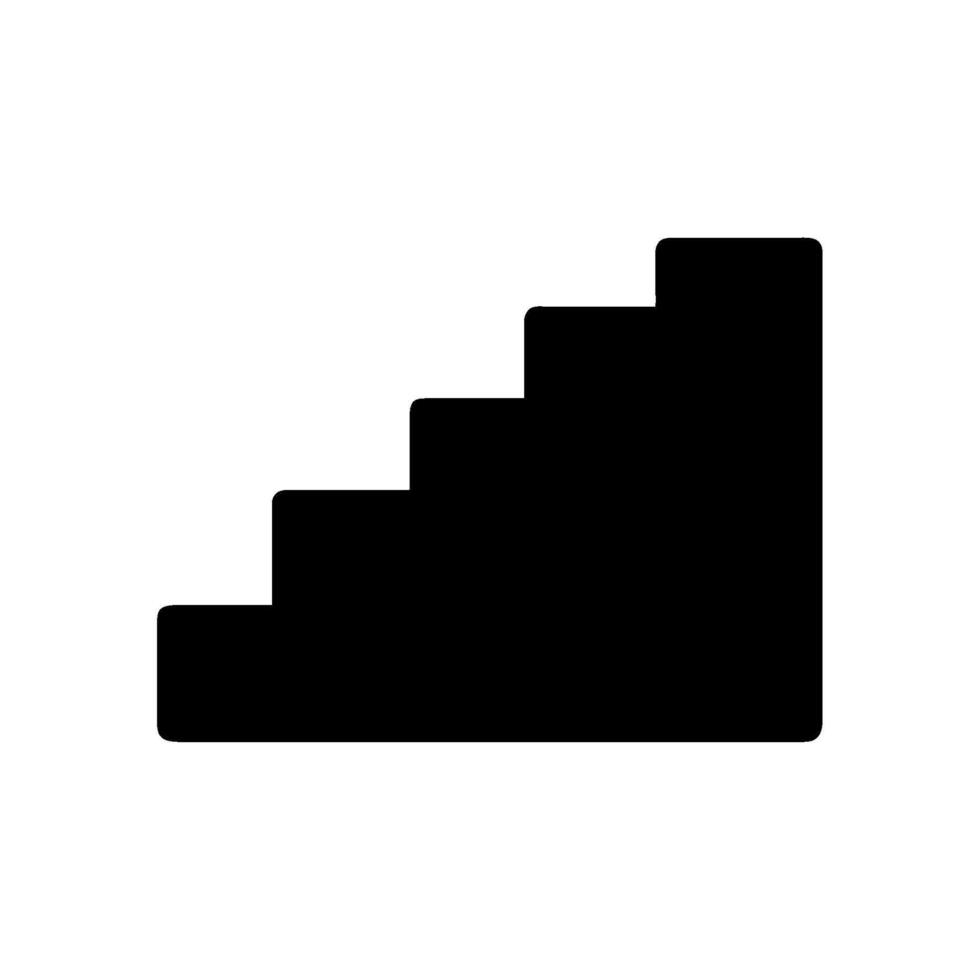Stairs icon logo design template vector