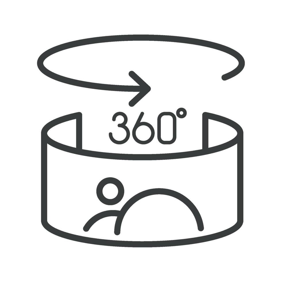 virtual reality view of image icon vector