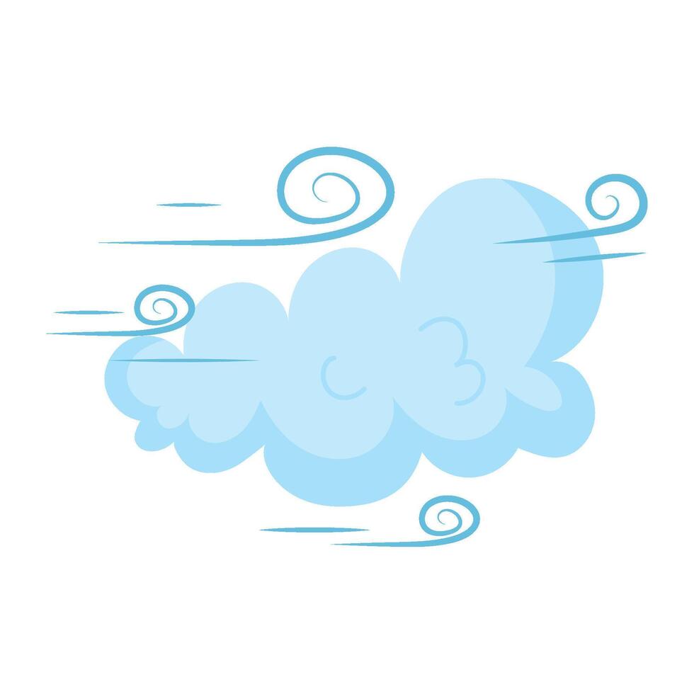 weather wind cloud illustrations isolated vector