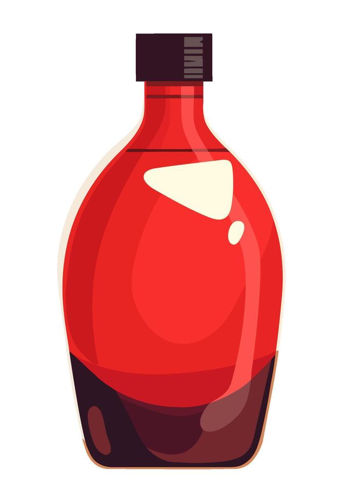 Fresh wine bottle design, celebration and gourmet vector