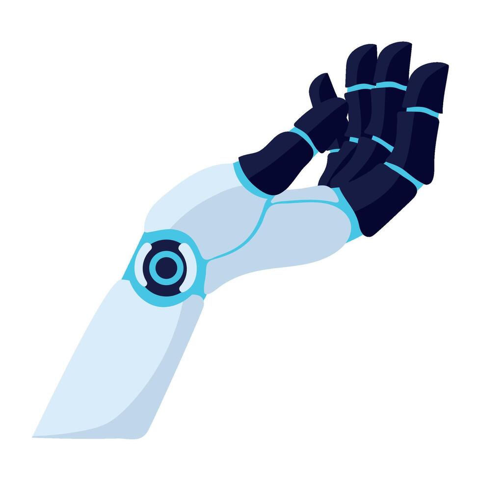 advanced robotics arm illustration vector