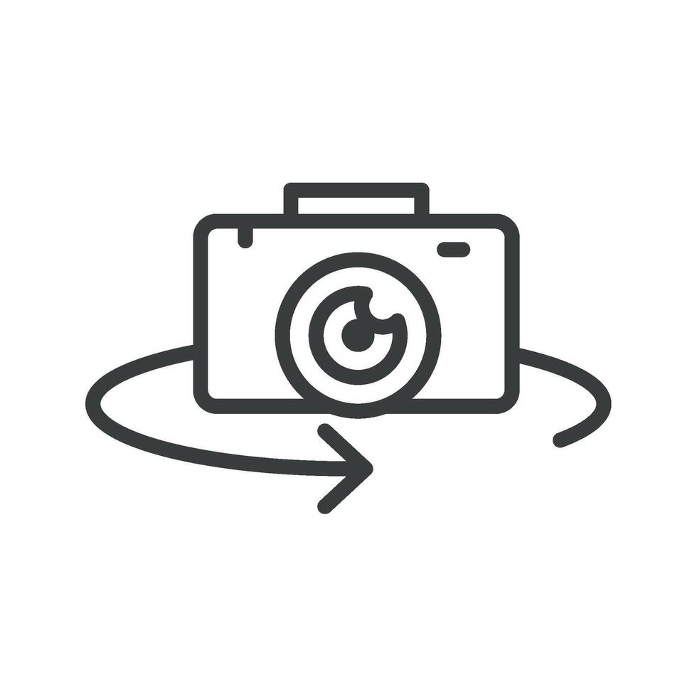 virtual reality camera isolated icon vector